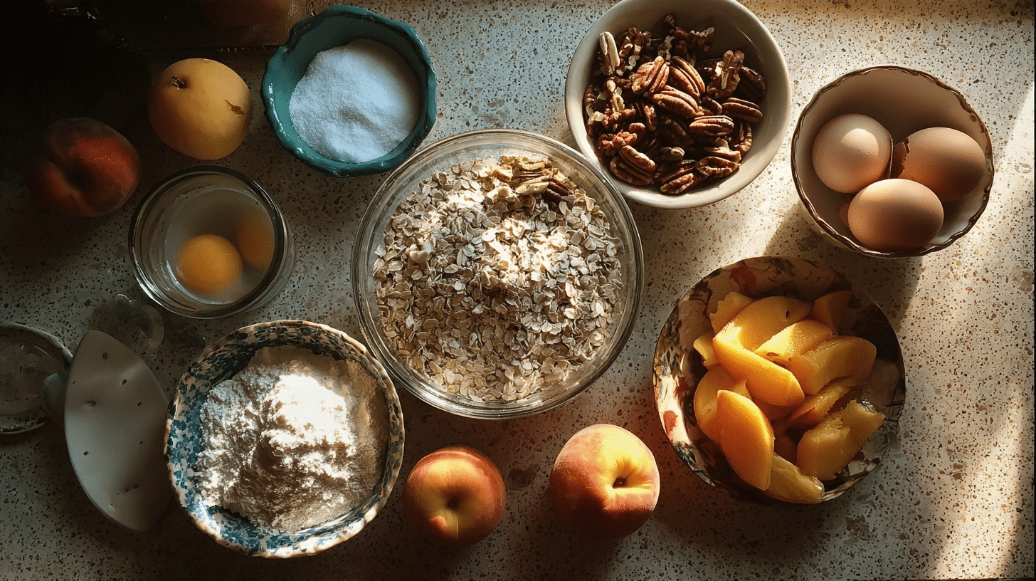 ingredients for cottage cheese bake laid out on counter