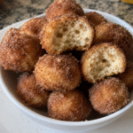 cottage cheese donut holes on a plate