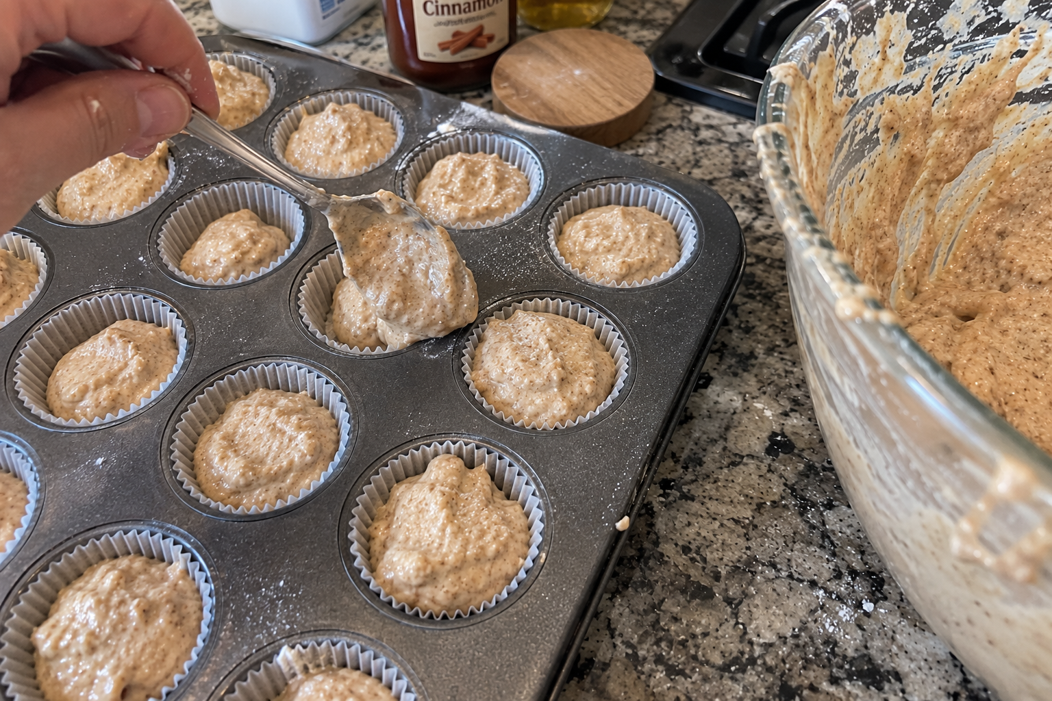 step by step cottage cheese donut baking process