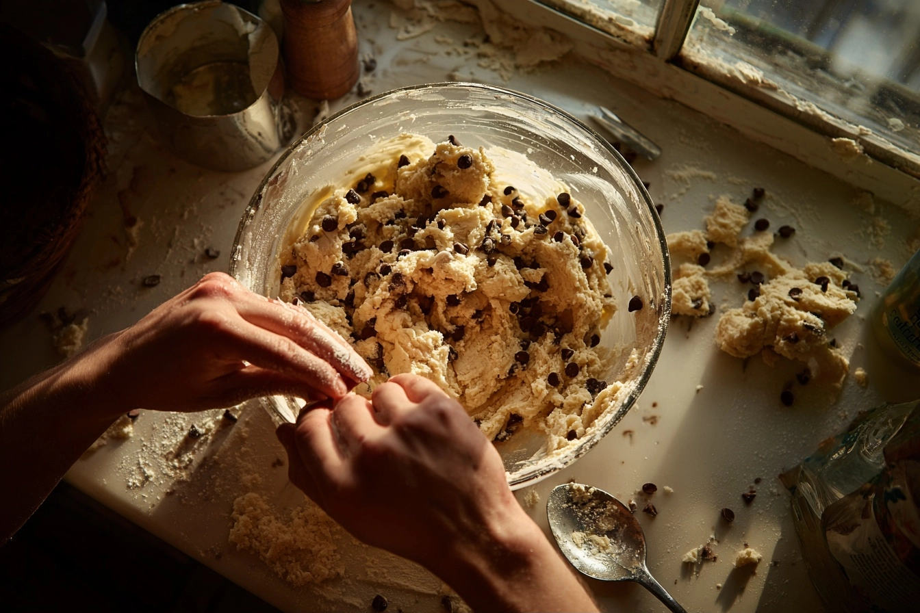 step by step pancake bites preparation