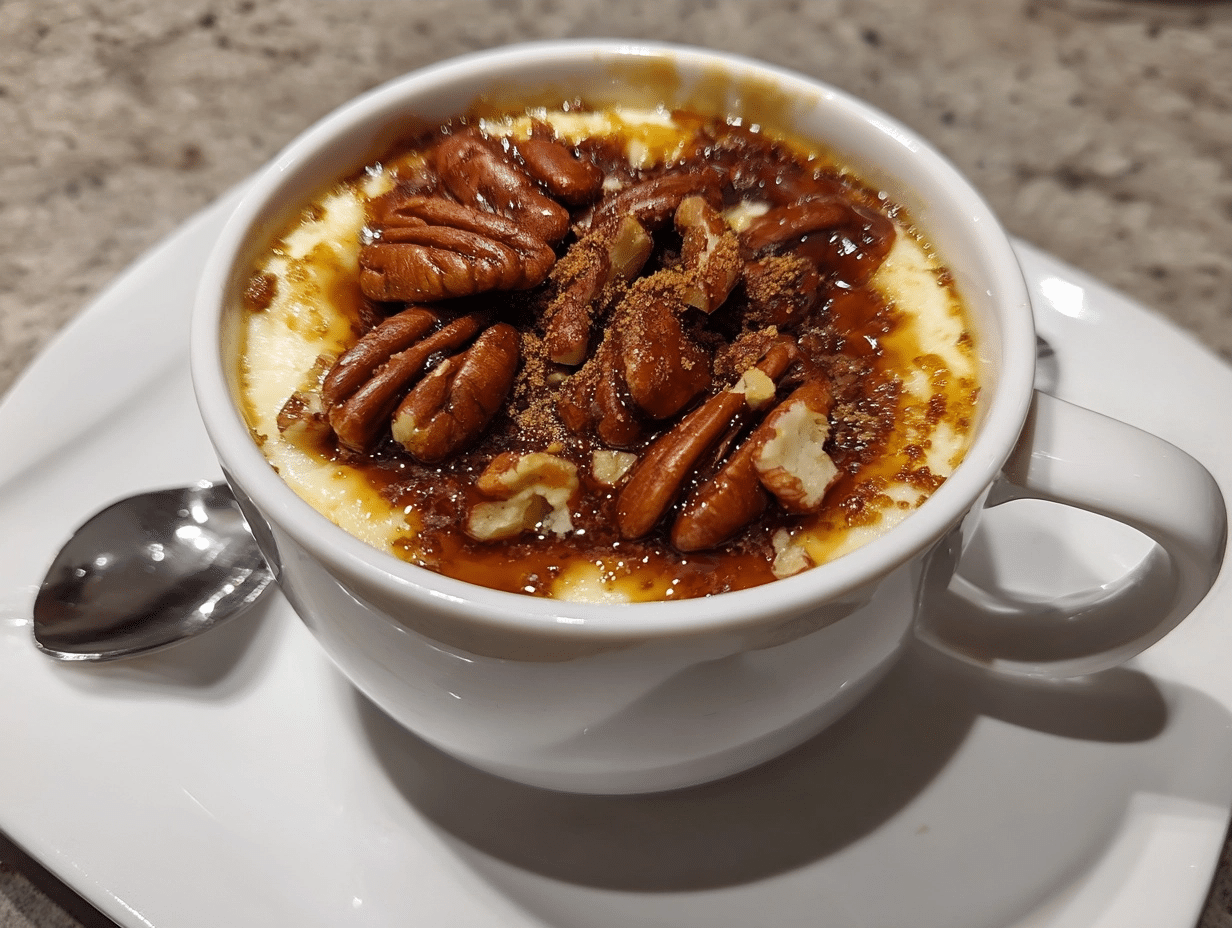 Cottage Cheese Pecan Pie Mug Cake Recipe