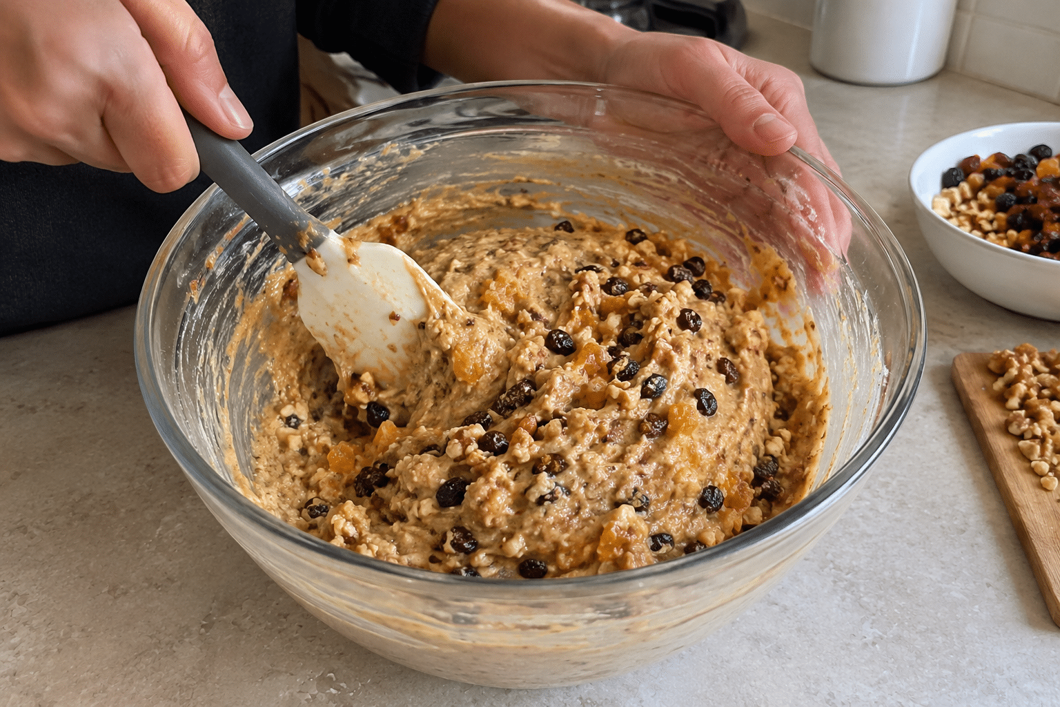 step by step fruit cake baking process