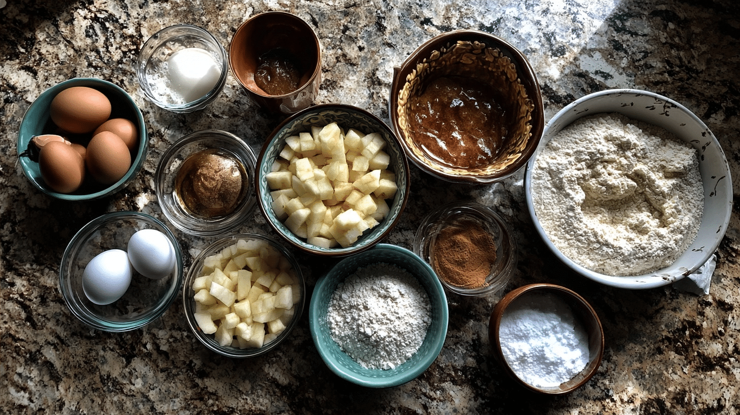protein donuts ingredients laid out