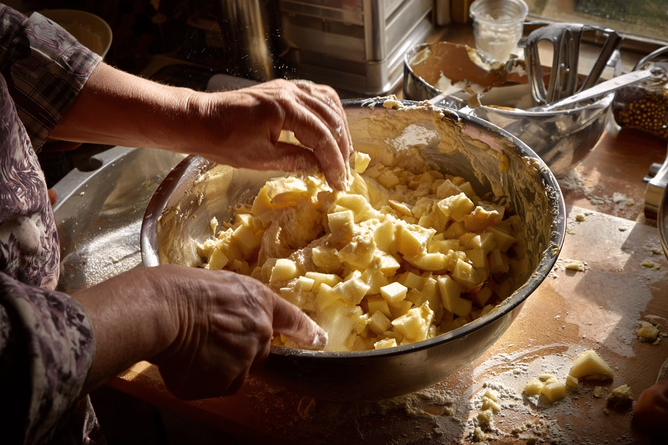 protein donuts being piped into donut pan